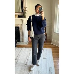 Uncle Studios Sweater Jumper Long Sleeve Pullover Navy XS
